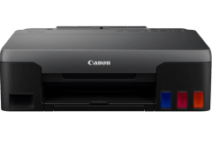Canon PIXMA G1520 Drucker, Schwarz, Vorderansicht.