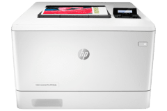 HP Color LaserJet Pro M454dw Drucker, Weiß, Vorderansicht.