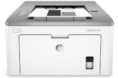 HP LaserJet Pro M118dw Drucker, Weiß / Grau, Vorderansicht.