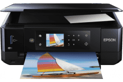 Epson Expression Premium XP-630 Drucker, Schwarz, Vorderansicht.