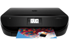 HP ENVY 4528 Drucker, Schwarz, Vorderansicht.