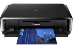 Canon PIXMA iP7250 Drucker, Schwarz, Vorderansicht.