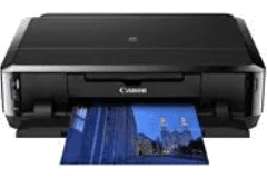 Canon PIXMA iP7250 Drucker, Schwarz, Vorderansicht.