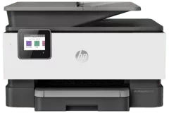 HP OfficeJet Pro 9010e Drucker, Weiß / Grau, Vorderansicht