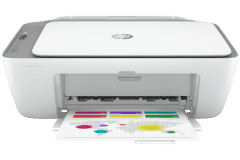 HP DeskJet 2720e Drucker, weiß / grau, Vorderansicht