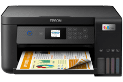 Epson EcoTank ET-2851 Drucker, Schwarz, Vorderansicht, 