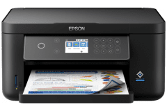 Epson XP-5150 Drucker, Schwarz, Vorderansicht.
